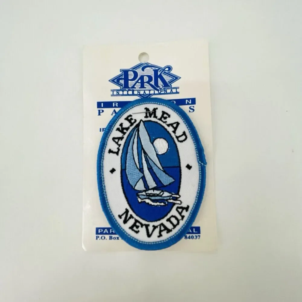 Vtg Lake Mead Nevada Travel Patch Park International Sailboat Souvenir NOS